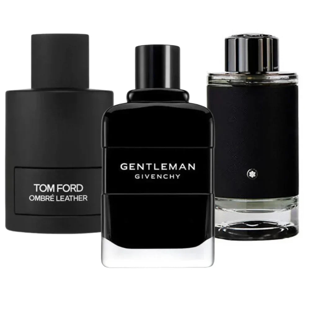 Tom Ford Ombre Leathe, Givenchy Gentleman, Montblanc Explorer