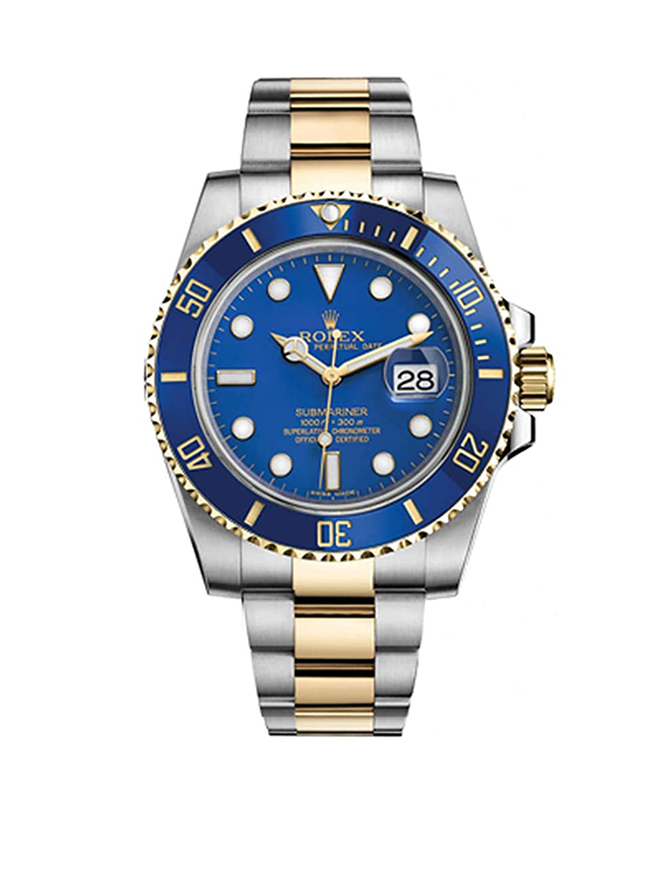 Relógio Rolex Submariner Date Blue Gold