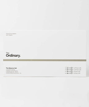 The Ordinary The Balance Set – Beauty Set, Skincare Set, Gift Set with Squalane Cleanser, Salicylic Acid 2% Masque, Niacinamide 10% and Zinc 1% and Natural Moisturizing Factors and HA (4 Piece Set)