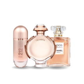 3 Parfums Carolina Herrera 212 VIP ROSÉ,  Paco Rabanne OLYMPÉA et Chanel COCO MADEMOISELLE (Eau de Parfum)